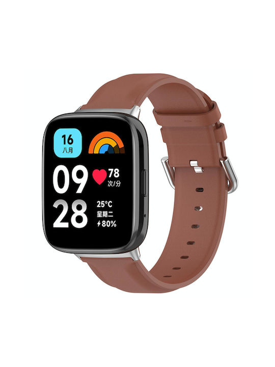 Redmi Watch 3 Lite Watch 3 Aktives Leder Ersatzarmband Braun
