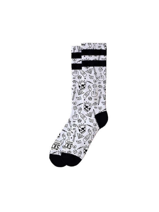 American Socks Șosete Black and white 1Pachet