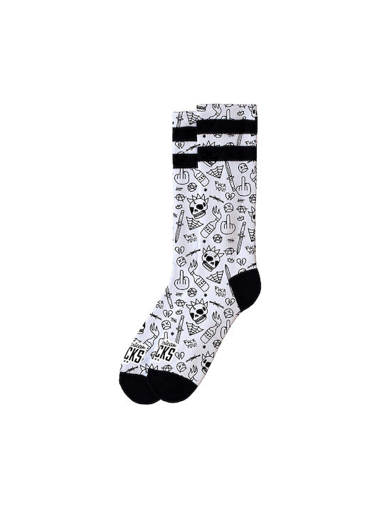 American Socks Чорапи Black and white 1Пакет