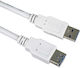 PremiumCord USB 2.0 Cablu USB-A - USB-A female Alb 1m ku3paa1w