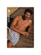Men's Swimwear Shorts Blue with Patterns