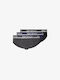 Herren Slips Black/Blue/Grey 3Packung
