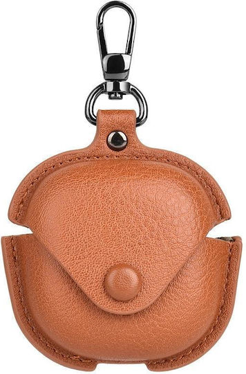 Samsung Galaxy Buds Live Pro Leather TWS Earphone Protective Case With Hook Yellow