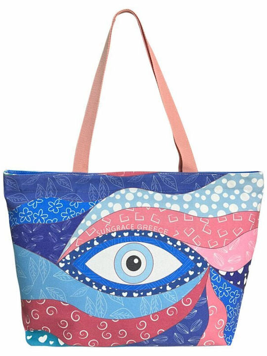 Sungrace Fabric Beach Bag Multicolour