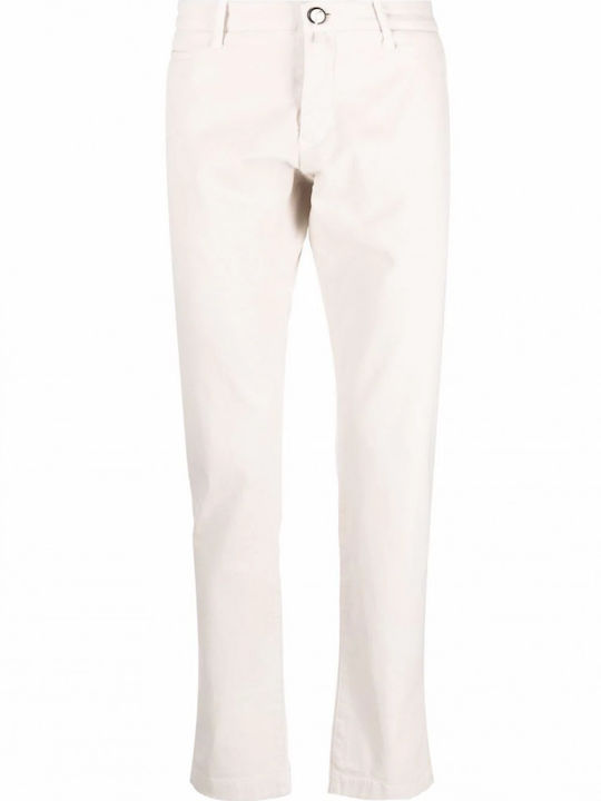 Jacob Cohen Herrenhose Elastisch Beige