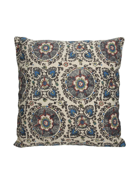 ArteLibre Sofa Cushion from 100% Cotton Blue 45x45cm.