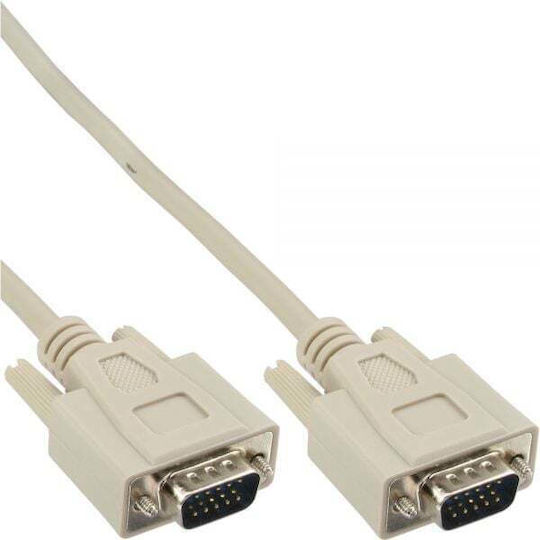 InLine Kabel VGA-Stecker - VGA-Stecker Gray 10m (17712E)