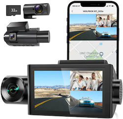 Wolfbox i07 Σετ Κάμερα DVR 1440P με Οθόνη 3" & Κάμερα Οπισθοπορείας