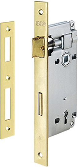 AGB Recessed Lock Mesoportas with Center 40mm Gold