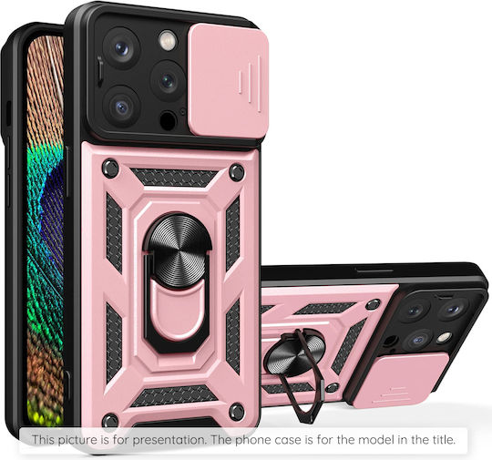 Techsuit Camshield Back Cover Πλαστικό / Σιλικόνης Ροζ Χρυσό (Realme 12 Pro)