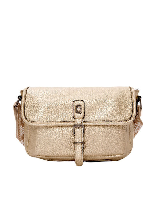 Bag to Bag Γυναικεία Τσάντα Χιαστί Χρυσή