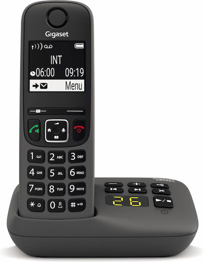 Gigaset AE690A Cordless Phone with Greek Menu Gray