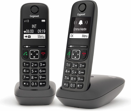 Gigaset AE690 Cordless Phone with Greek Menu Gray