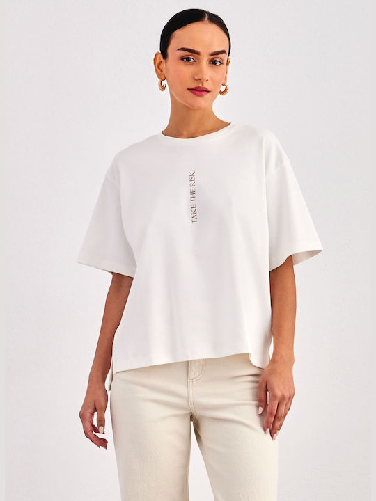 Vero Moda Damen Oversized T-Shirt White
