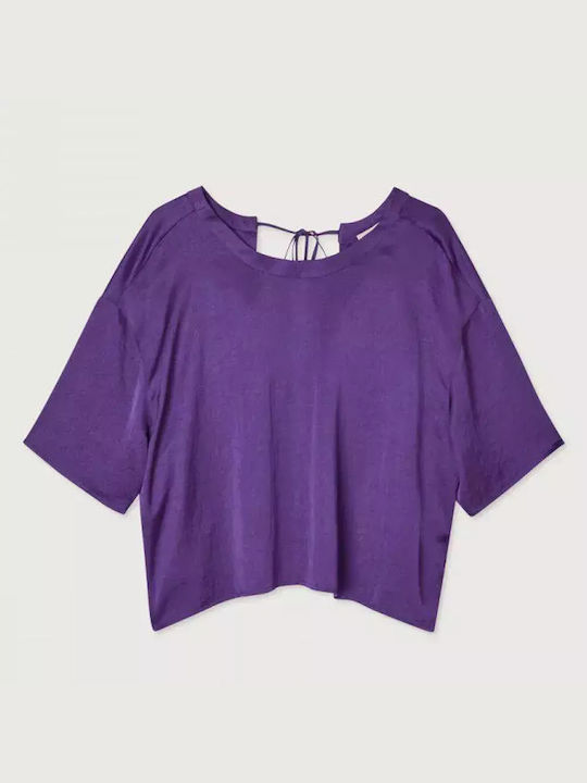 American Vintage Women's Blouse Neon Purple