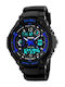 Skmei Analog/Digital Men's Watch 45mm Battery with Rubber Strap Blue