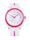 Skmei Uhr Batterie mit Kautschukarmband White/Pink