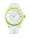 Skmei Uhr Batterie mit Kautschukarmband White/Green