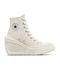 Converse Chuck 70 De Luxe Wedge Damen Sneakers Egret / Black / White