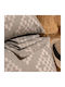 Melinen Sheet Set with 1 Pillowcase Semi Double with Elastic 120x200+32cm. Mini Barrio Grey 2pcs