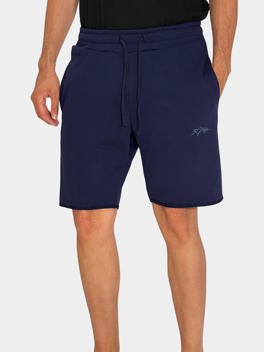 3Guys Pantaloni scurți bărbați Blue Navy