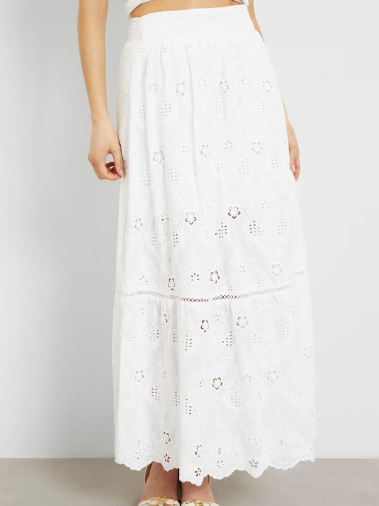 Guess Maxi Skirt Pure White