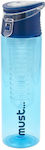 Must Kinder Trinkflasche Blau 700ml