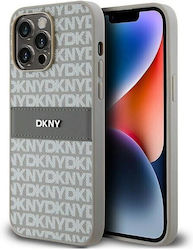 Dkny PU-Leder Hülle mit wiederholtem Muster und Tonstreifen für iPhone 14 Pro Beige Dkny PU-Leder Hülle mit wiederholtem Muster und Tonstreifen für iPhone 14 Pro Beige