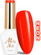 Molly Lac Ημιμόνιμο Βερνίκι Νυχιών Dark Orange Nr 73 8gr
