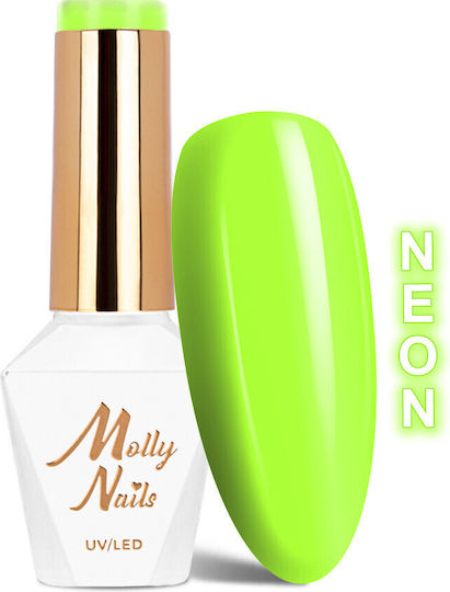 Molly Lac Хибриден Лак за Нокти Neon Kiwi 8гр 1бр