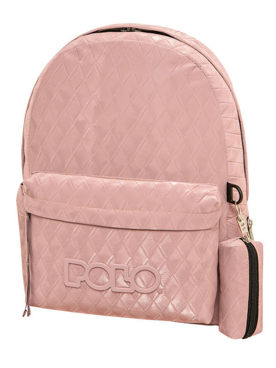 Polo Γυναικεία Τσάντα Πλάτης Ροζ