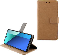 Volte-tel Case Xiaomi Redmi Note 13 4g 6.67" Allure Magnet Book Stand Clip Gold Volte-tel