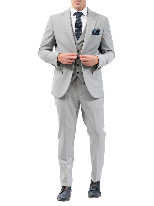 Vittorio Artist Men's Suit Grey