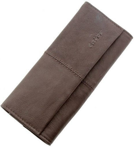 Lavor Leather Tobacco Pouch 1-30112 With Magnetic Clasp 16.5x7.5cm Brown