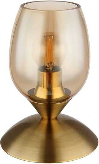 Επιτραπέζιο Φωτιστικό E14 Ποτήρι Globo Lighting 24007m Κεχριμπάρι Επιτραπέζιο Φωτιστικό E14 Ποτήρι Globo Lighting 24007m Κεχριμπάρι