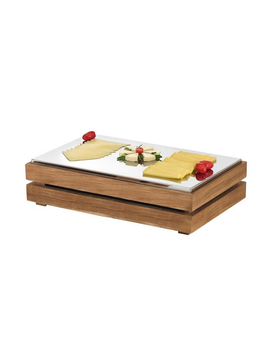 Ready Crate Ψυχόμενος Δίσκος Gn1/1 Πλατώ Σερβιρίσματος Τυριών Ξύλινο 32.5x53εκ.