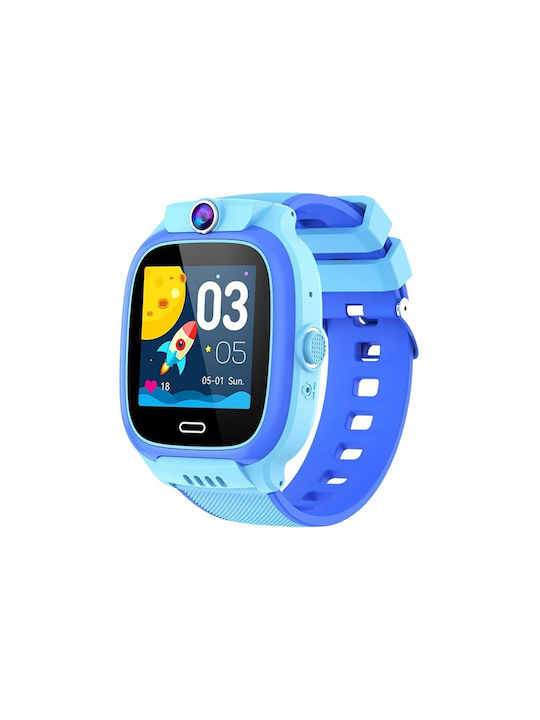 Y36 Kinder Smartwatch mit GPS und Kautschuk/Plastik Armband Blau