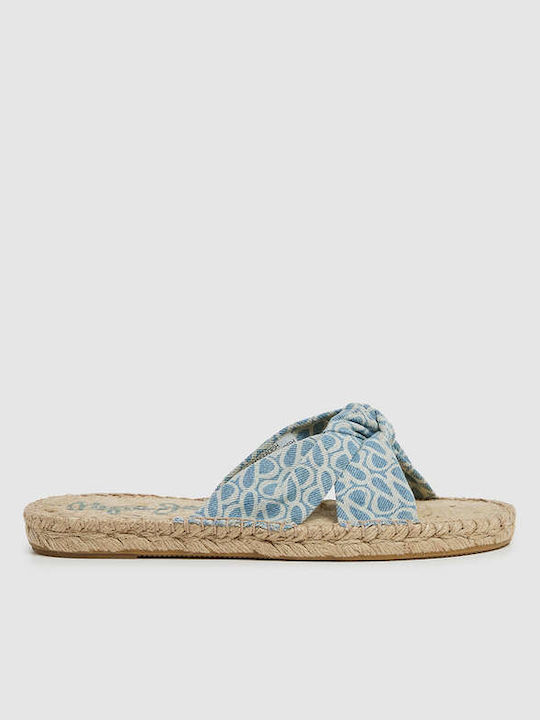 Silva Thelma Women's Flat Sandals in Blue Color