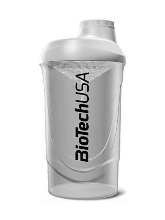 Biotech USA Wave Shaker Πρωτεΐνης 600ml Πλαστικό Λευκό
