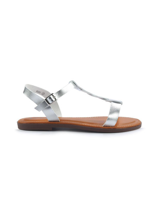 Fshoes Synthetic Leather Women's Sandals Silver