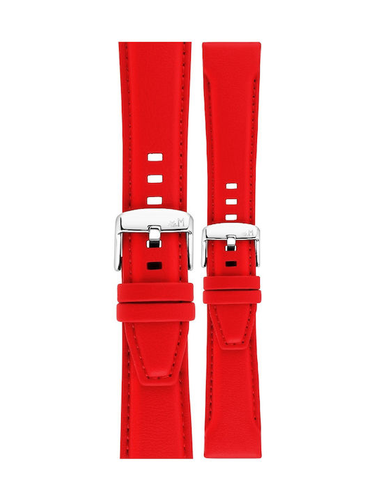 Morellato Leather Strap Red