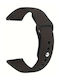 Wsshe Curea de cauciuc Negru 20mm