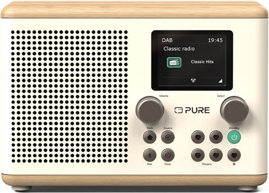 Pure Classic H4 Επιτραπέζιο Ραδιόφωνο Ρεύματος DAB+ με Bluetooth Λευκό