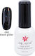 Lilly Nail Art Semi-Permanent Nail Polish black glitter with Glitter 15ml 1pcs