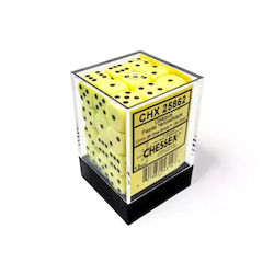 Chessex Block 36 Opaque 12mm D6 Dice Pastel Yel...