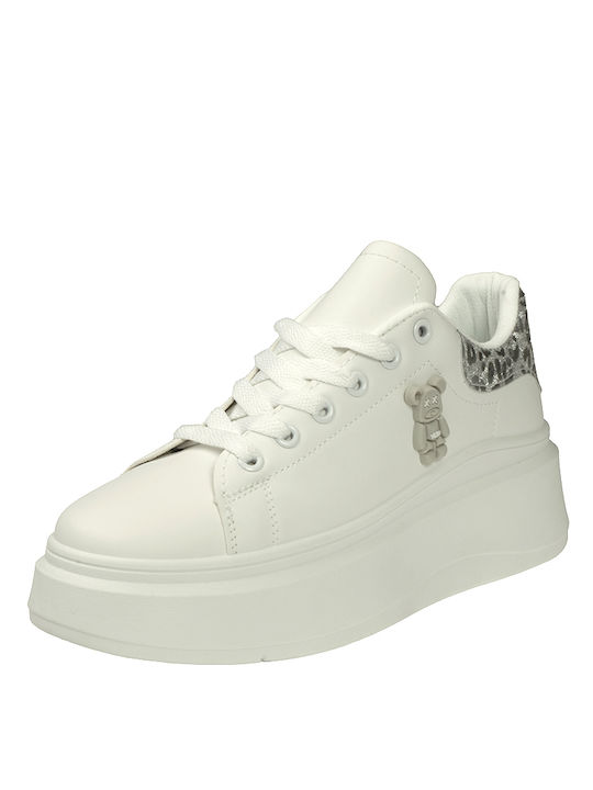 Plato Damen Sneakers White-Silver