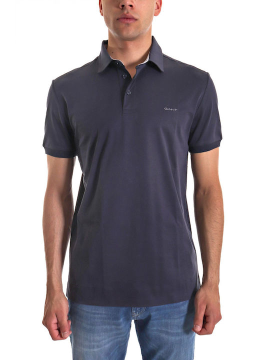 Gant Bluza Bărbătească cu Mânecă Scurtă Polo BLUE