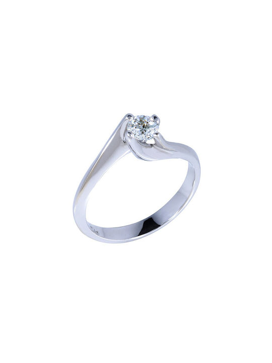 VRjewels Single Stone from White Gold 14K