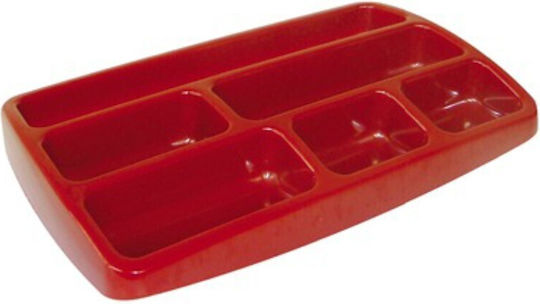Schreibtischorganisator in Rot Farbe 1Stück 25.3x3.4x15.4cm