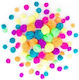 Acrylic Pom Poms Assortment Neon Mix 78 Pieces